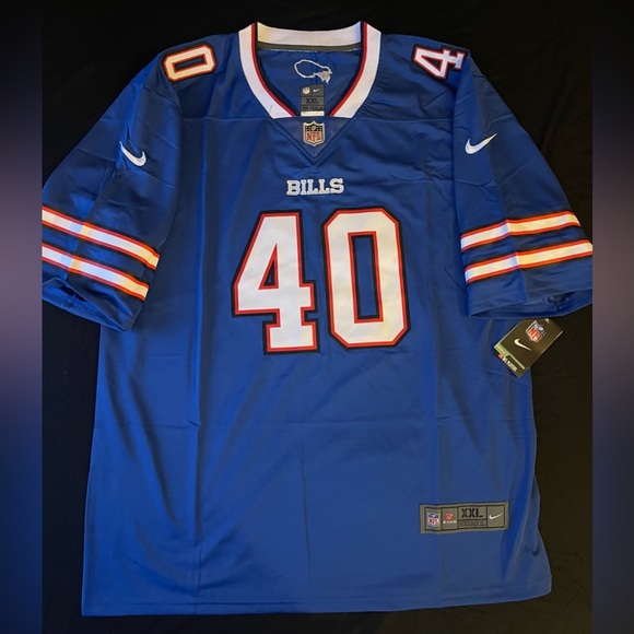 🏈 VON MILLER 🏈 (FIRM PRICE) BUFFALO BILLS (NFL) ON FIELD NIKE JERSEY. - Picture 1 of 11